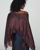 By Anthropologie Satin Lace Poncho Top - 2