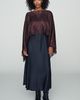 By Anthropologie Satin Lace Poncho Top - 3