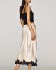 By Anthropologie Satin Lace Skirt - 3