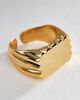 By Anthropologie Scalloped Signet Ring - 2