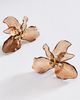 By Anthropologie Sculpted Floral Earrings - 1