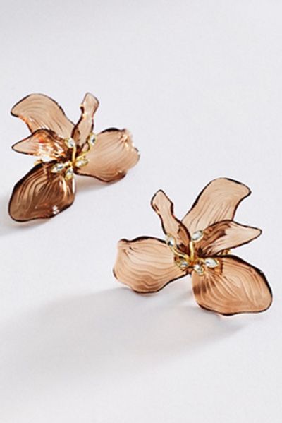 By Anthropologie Sculpted Floral Earrings