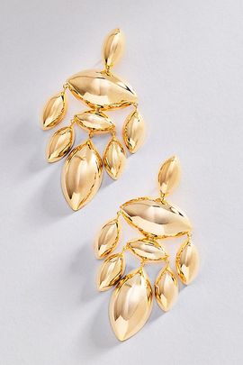 By Anthropologie Sculptural Chandelier Drop Earrings