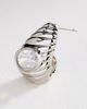By Anthropologie Sculptural Ribbed Crystal Post Earrings - 2