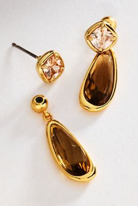 By Anthropologie Semi-Precious Stone Drop Earrings