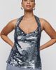By Anthropologie Sequin Chainmail Halter Top - 6