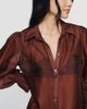 By Anthropologie Sheer Bishop Sleeve Blouse - 2