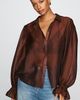 By Anthropologie Sheer Bishop Sleeve Blouse - 5