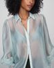 By Anthropologie Sheer Buttondown Blouse - 1