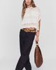 By Anthropologie Sheer Mock Neck Boxy Top - 4