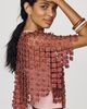 By Anthropologie Sheer Pearl Lace Cape Top - 3