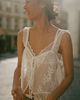 By Anthropologie Sheer Ruffle Tank Top - 1