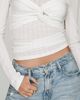 By Anthropologie Sheer Twist Top - 2