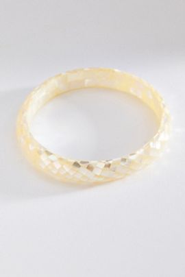 By Anthropologie Shell Bangle Bracelet