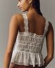 By Anthropologie Shirred Lace Tank Top - 4