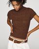 By Anthropologie Short-Sleeve Cable Sweater - 1