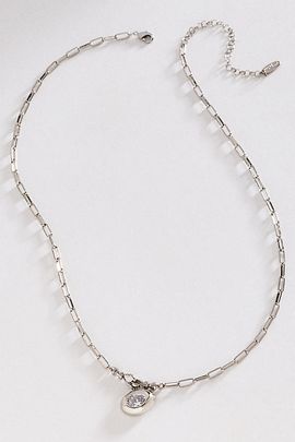 By Anthropologie Sideways Oval Necklace