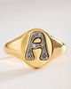 By Anthropologie Signet Monogram Ring - 2