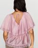 By Anthropologie Silken Lace Blouse - 8