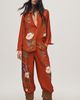 By Anthropologie Silken Printed Trousers Pants - 2