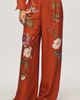 By Anthropologie Silken Printed Trousers Pants - 3