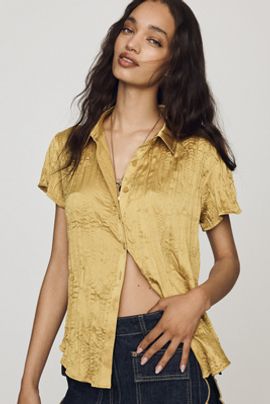 By Anthropologie Silken Slim Buttondown Shirt