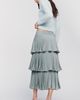 By Anthropologie Silken Tiered Midi Skirt - 4