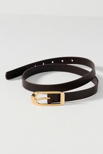 By Anthropologie Skinny Rectangle Buckle Belt