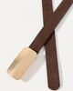 By Anthropologie Skinny Rectangular Plaque Belt - 2