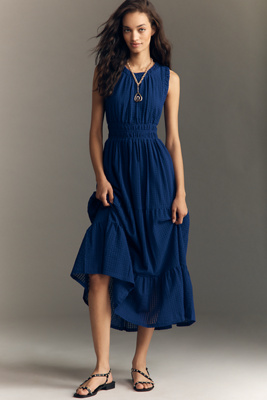 anthropology blue dress Anthropologie Dress Womens Extra Small Blue Sequin Boat Neck Short Sleeve T-Shirt main image 0