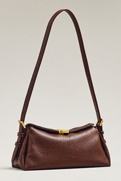 By Anthropologie Slouchy Faux-Leather Shoulder Bag