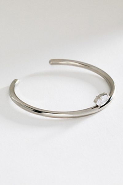 By Anthropologie Solitaire Crystal Water-Resistant Cuff Bracelet