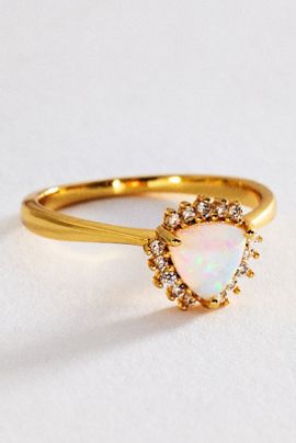 By Anthropologie Solo Crystal Ring