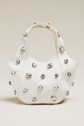 By Anthropologie Sonia Gemstone Mini Slouchy Tote Bag