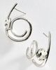 By Anthropologie Spiral Crystal Hoop Earrings - 1