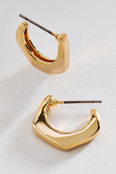 By Anthropologie Square Flat Hoop Earrings