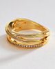By Anthropologie Stacked Crystal Ring - 2