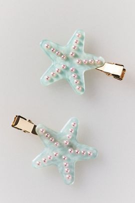 By Anthropologie Starfish Crease-Free Clips
