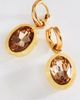 By Anthropologie Statement Bezel Earrings - 1