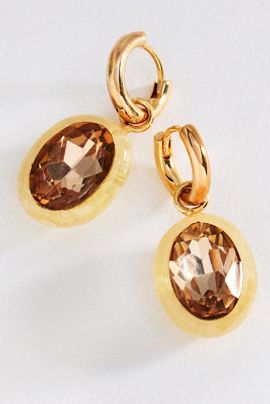 By Anthropologie Statement Bezel Earrings
