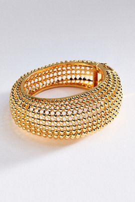 By Anthropologie Statement Hinge Bangle