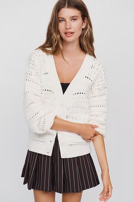 By Anthropologie Stitchy Cardigan