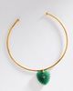 By Anthropologie Stone Heart Pendant Collar Necklace - 1