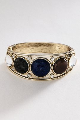 By Anthropologie Stone Hinge Bangle