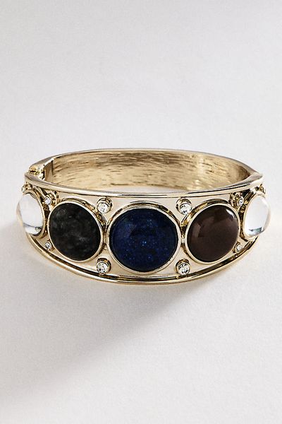 By Anthropologie Stone Hinge Bangle