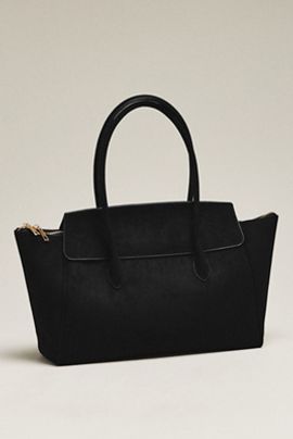 By Anthropologie Structured Foldover Satchel