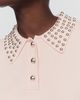 By Anthropologie Studded Long Sleeve Polo Shirt - 2