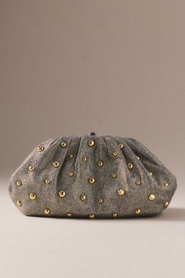 By Anthropologie Studded Pouch Clutch