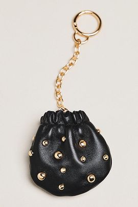 By Anthropologie Studded Pouch Keychain