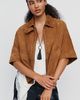 By Anthropologie Suede Cape Jacket - 1